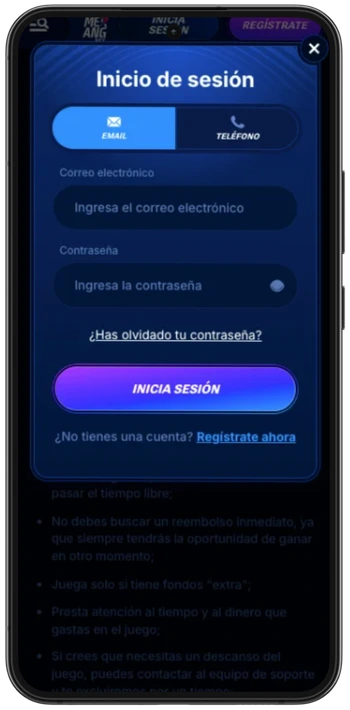 Boomerang Bet inicio de sesión y registro de cuenta
