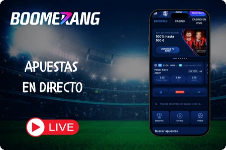 BoomerangBet Apuestas en Directo