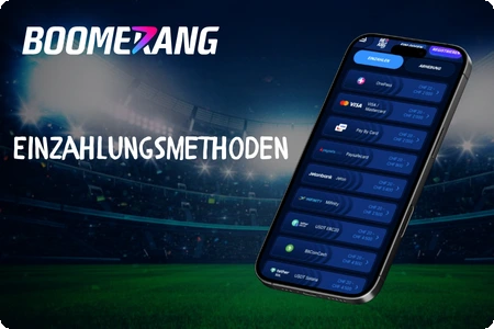 Boomerang Bet Einzahlungsmethoden Schweiz
