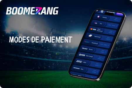 Boomerang Bet moyens de dépôt France