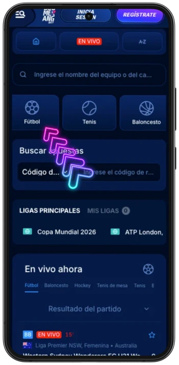 Boomerang Bet selección de deporte fútbol tenis baloncesto