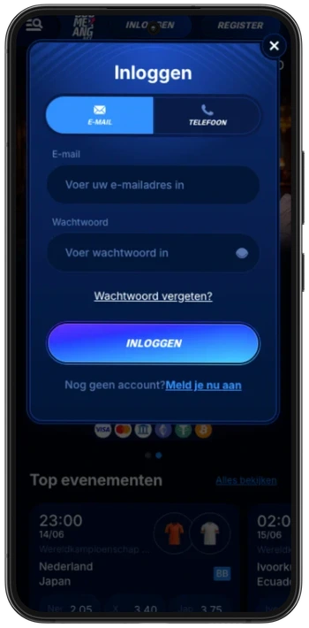 Boomerang Bet inloggen en registreren Nederland