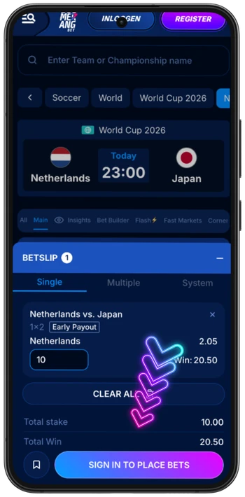 Boomerang Bet weddenschap bevestigen wedformulier Nederland